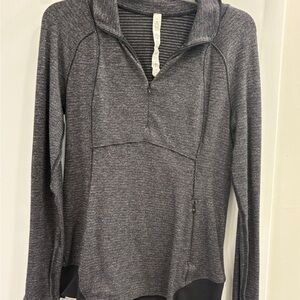 Lululemon Charcoal Quarter-Zip Pullover